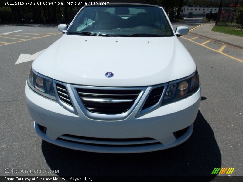 Arctic White / Parchment 2011 Saab 9-3 2.0T Convertible