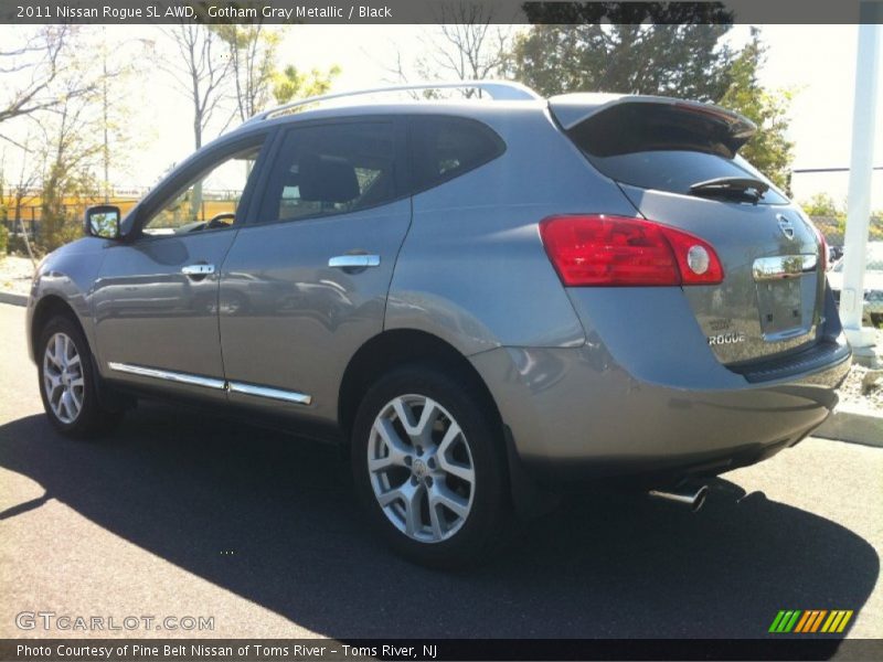 Gotham Gray Metallic / Black 2011 Nissan Rogue SL AWD