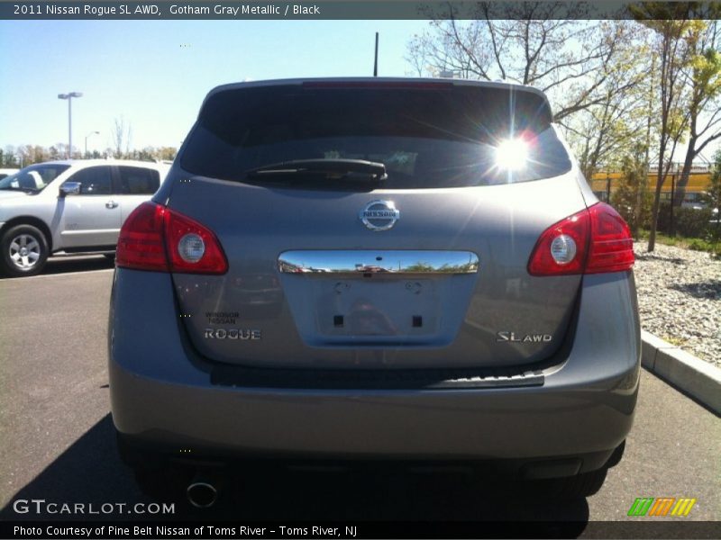 Gotham Gray Metallic / Black 2011 Nissan Rogue SL AWD