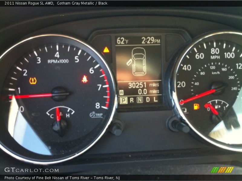 Gotham Gray Metallic / Black 2011 Nissan Rogue SL AWD