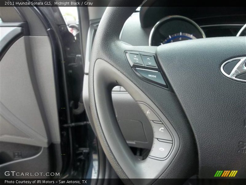 Midnight Black / Gray 2011 Hyundai Sonata GLS