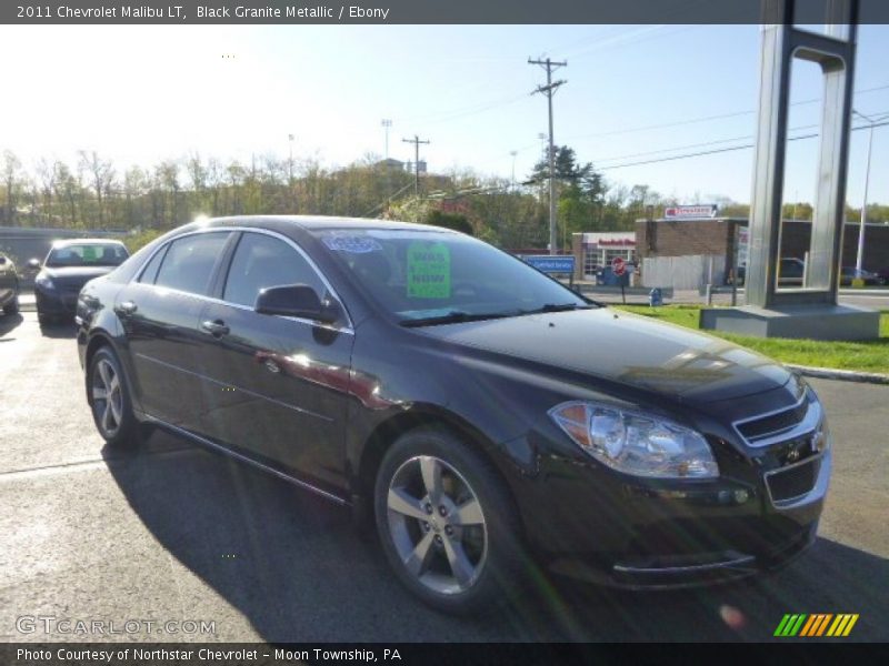 Black Granite Metallic / Ebony 2011 Chevrolet Malibu LT