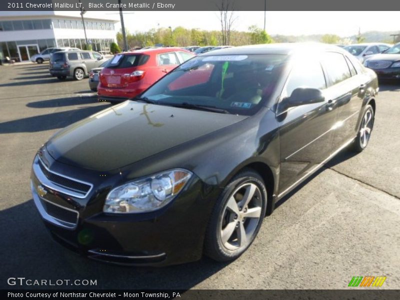 Black Granite Metallic / Ebony 2011 Chevrolet Malibu LT