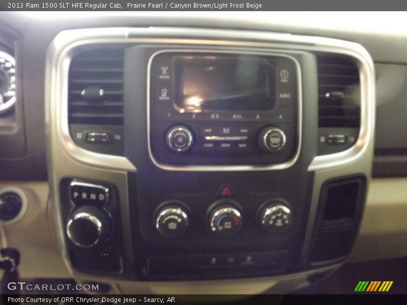 Prairie Pearl / Canyon Brown/Light Frost Beige 2013 Ram 1500 SLT HFE Regular Cab
