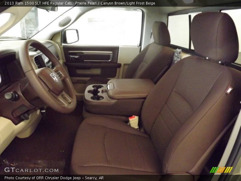  2013 1500 SLT HFE Regular Cab Canyon Brown/Light Frost Beige Interior