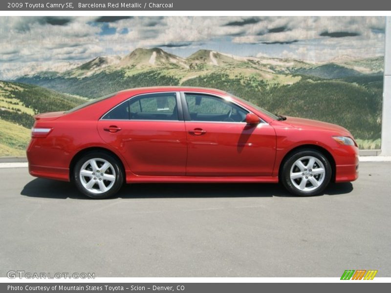 Barcelona Red Metallic / Charcoal 2009 Toyota Camry SE