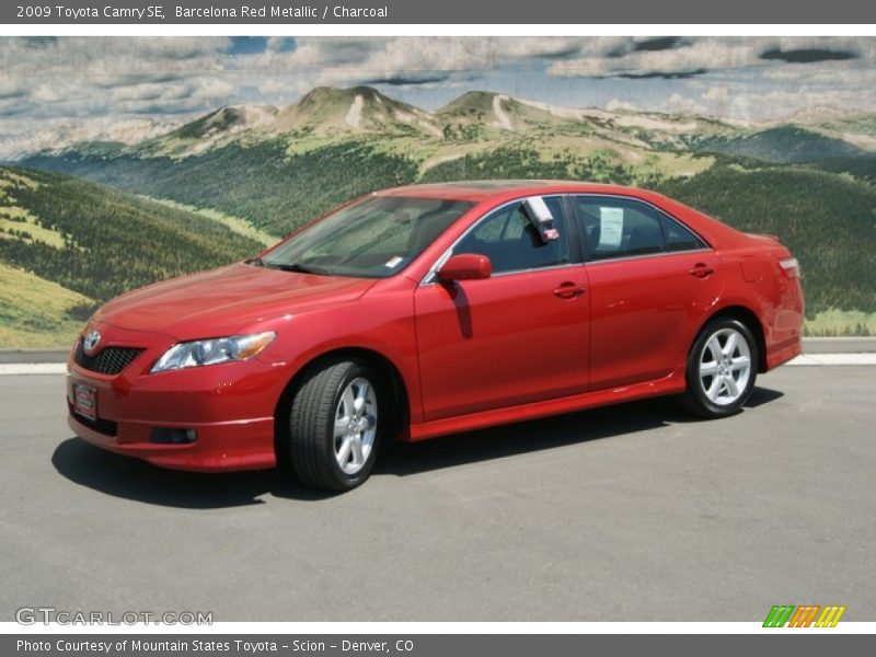 Barcelona Red Metallic / Charcoal 2009 Toyota Camry SE