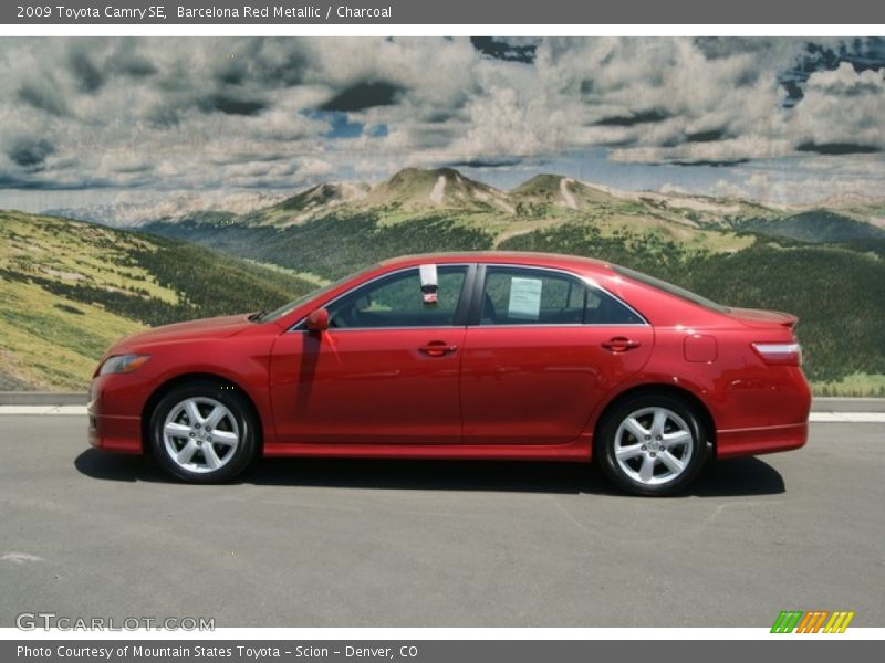 Barcelona Red Metallic / Charcoal 2009 Toyota Camry SE