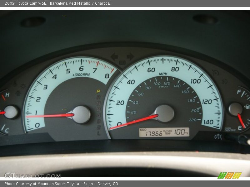 Barcelona Red Metallic / Charcoal 2009 Toyota Camry SE