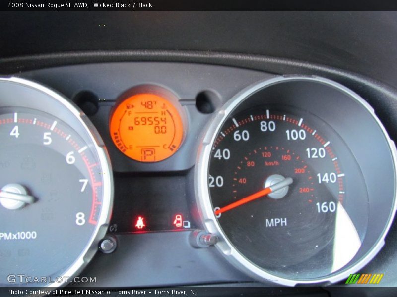 Wicked Black / Black 2008 Nissan Rogue SL AWD