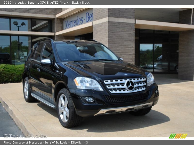 Black / Black 2010 Mercedes-Benz ML 350 BlueTEC 4Matic