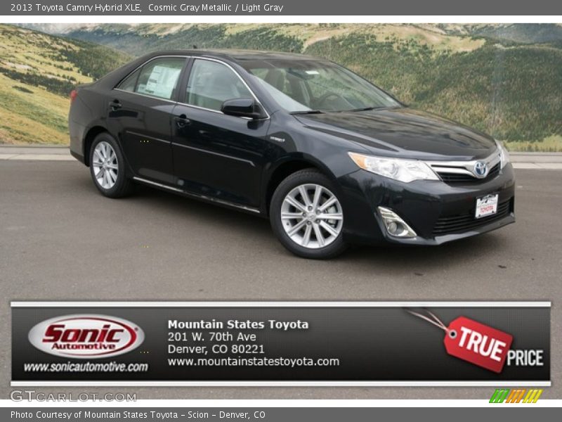 Cosmic Gray Metallic / Light Gray 2013 Toyota Camry Hybrid XLE