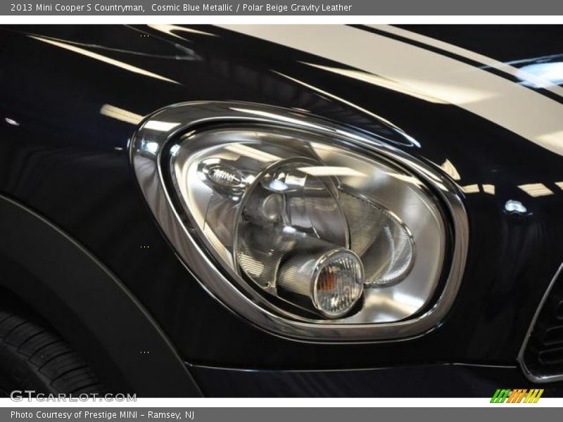 Cosmic Blue Metallic / Polar Beige Gravity Leather 2013 Mini Cooper S Countryman