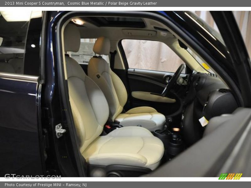 Cosmic Blue Metallic / Polar Beige Gravity Leather 2013 Mini Cooper S Countryman