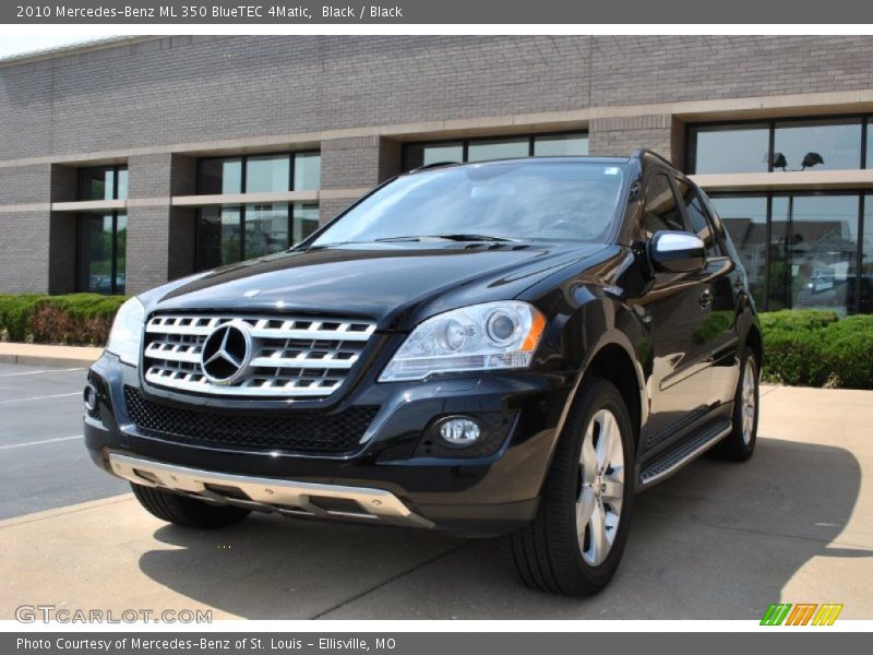 Black / Black 2010 Mercedes-Benz ML 350 BlueTEC 4Matic