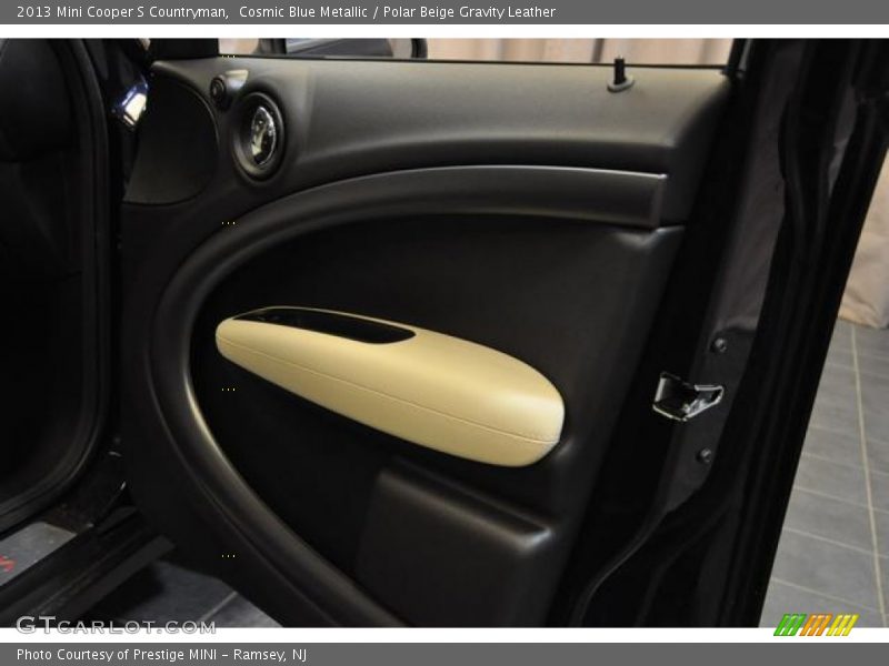 Cosmic Blue Metallic / Polar Beige Gravity Leather 2013 Mini Cooper S Countryman