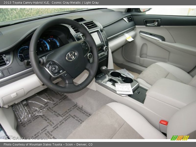 Cosmic Gray Metallic / Light Gray 2013 Toyota Camry Hybrid XLE