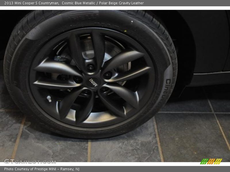 Cosmic Blue Metallic / Polar Beige Gravity Leather 2013 Mini Cooper S Countryman