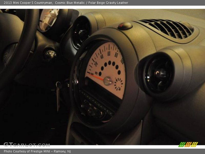 Cosmic Blue Metallic / Polar Beige Gravity Leather 2013 Mini Cooper S Countryman