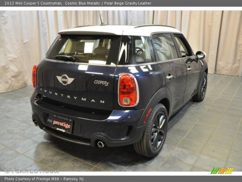Cosmic Blue Metallic / Polar Beige Gravity Leather 2013 Mini Cooper S Countryman