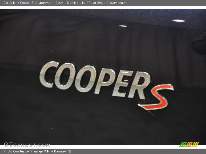 Cosmic Blue Metallic / Polar Beige Gravity Leather 2013 Mini Cooper S Countryman