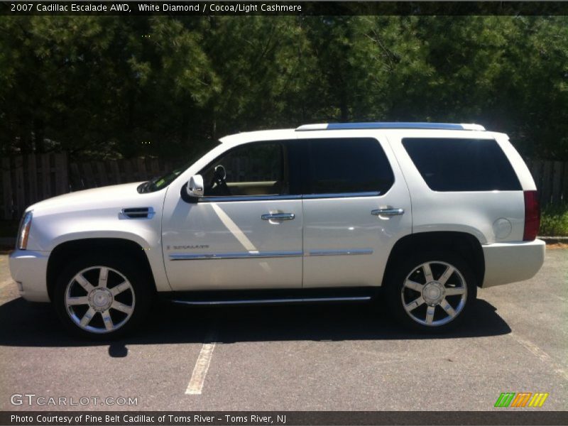 White Diamond / Cocoa/Light Cashmere 2007 Cadillac Escalade AWD