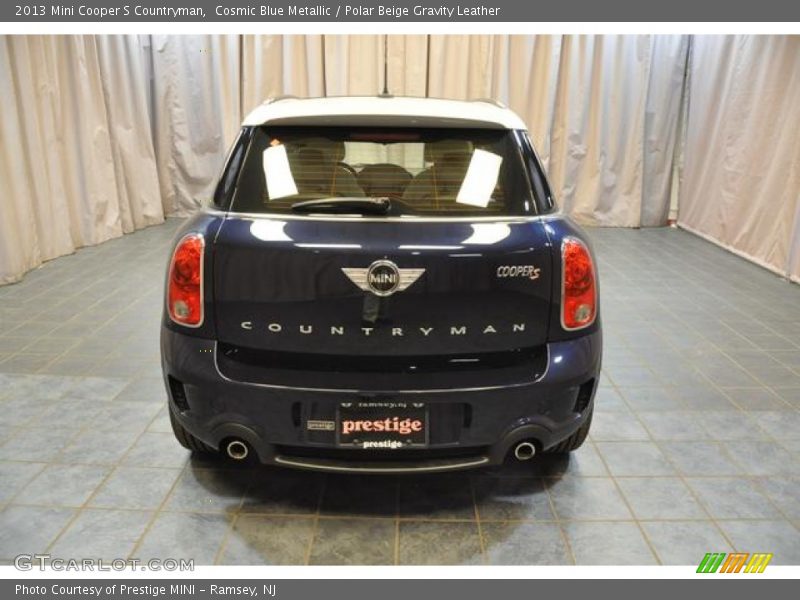 Cosmic Blue Metallic / Polar Beige Gravity Leather 2013 Mini Cooper S Countryman