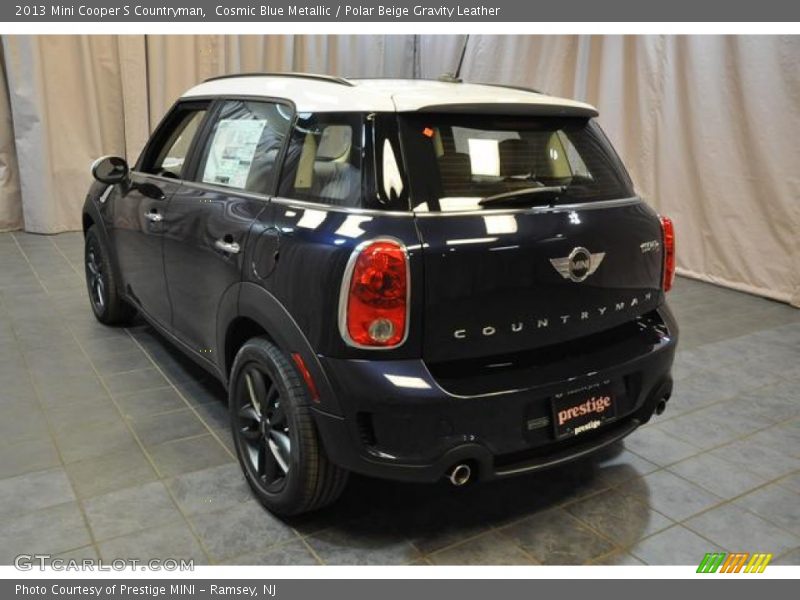 Cosmic Blue Metallic / Polar Beige Gravity Leather 2013 Mini Cooper S Countryman