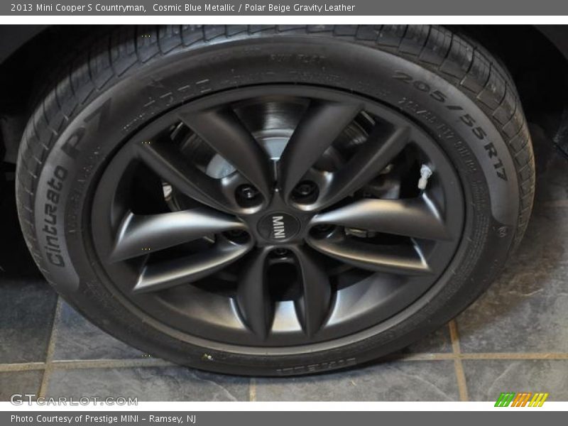Cosmic Blue Metallic / Polar Beige Gravity Leather 2013 Mini Cooper S Countryman