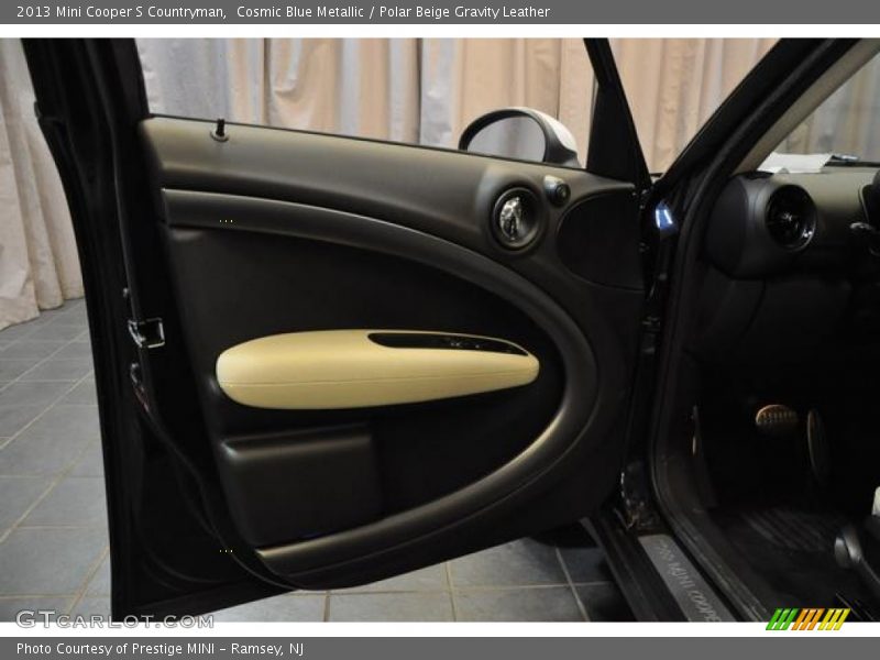 Cosmic Blue Metallic / Polar Beige Gravity Leather 2013 Mini Cooper S Countryman