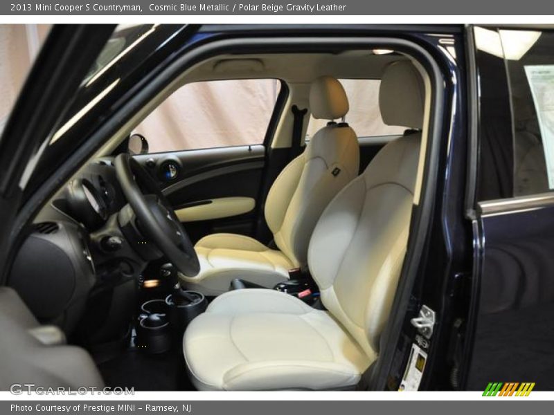 Cosmic Blue Metallic / Polar Beige Gravity Leather 2013 Mini Cooper S Countryman
