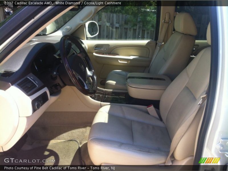 White Diamond / Cocoa/Light Cashmere 2007 Cadillac Escalade AWD