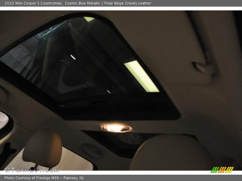 Cosmic Blue Metallic / Polar Beige Gravity Leather 2013 Mini Cooper S Countryman