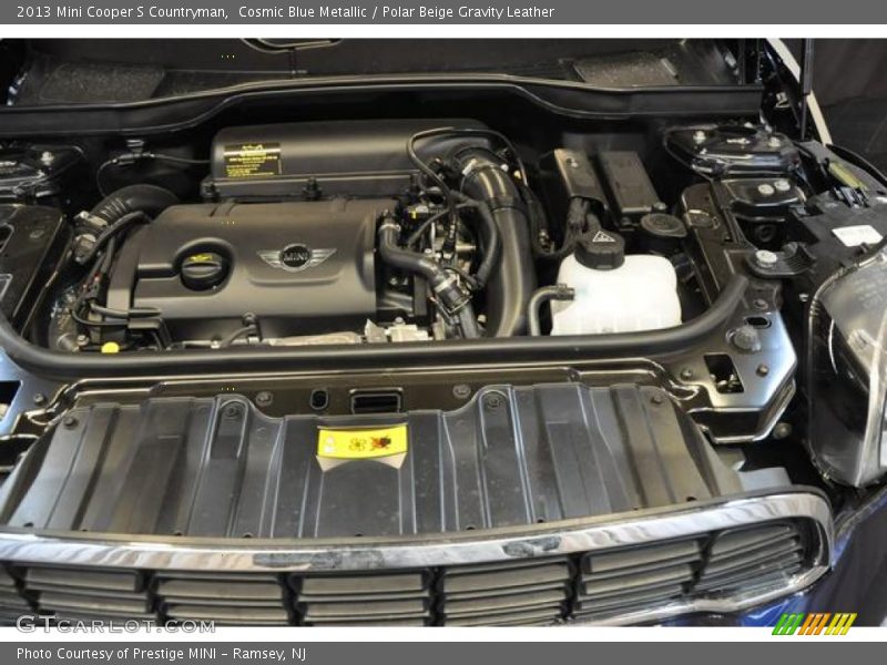 Cosmic Blue Metallic / Polar Beige Gravity Leather 2013 Mini Cooper S Countryman