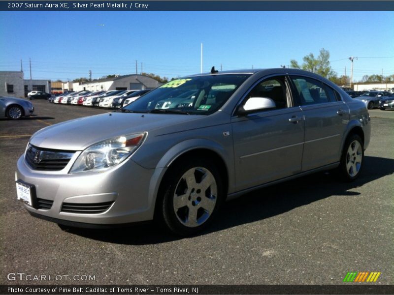 Silver Pearl Metallic / Gray 2007 Saturn Aura XE