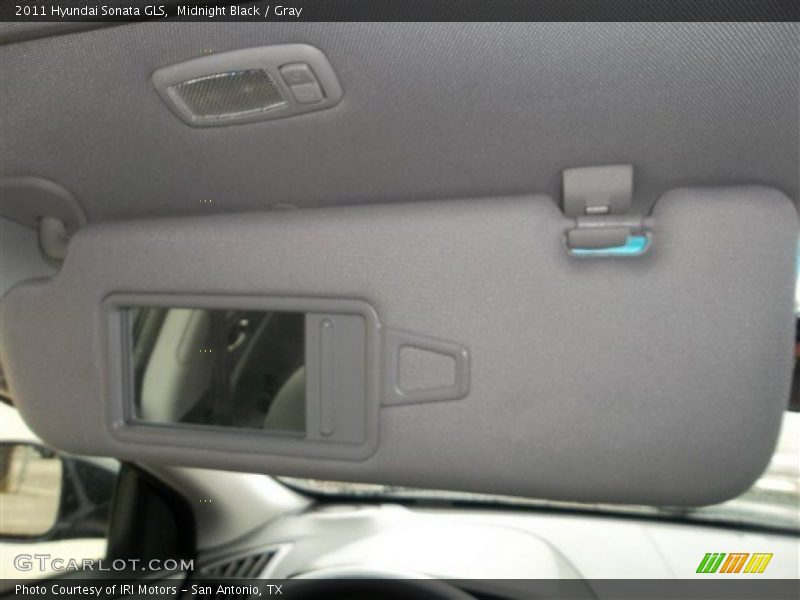 Midnight Black / Gray 2011 Hyundai Sonata GLS