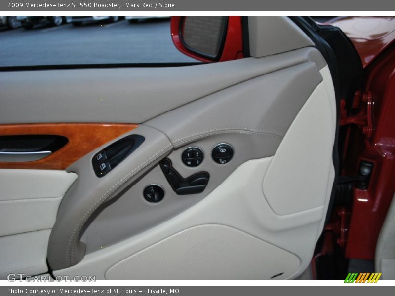Mars Red / Stone 2009 Mercedes-Benz SL 550 Roadster