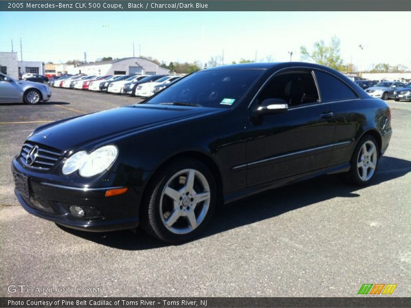 Black / Charcoal/Dark Blue 2005 Mercedes-Benz CLK 500 Coupe