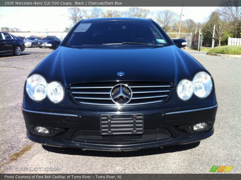 Black / Charcoal/Dark Blue 2005 Mercedes-Benz CLK 500 Coupe