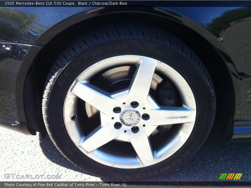 Black / Charcoal/Dark Blue 2005 Mercedes-Benz CLK 500 Coupe