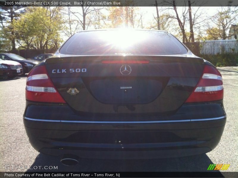 Black / Charcoal/Dark Blue 2005 Mercedes-Benz CLK 500 Coupe
