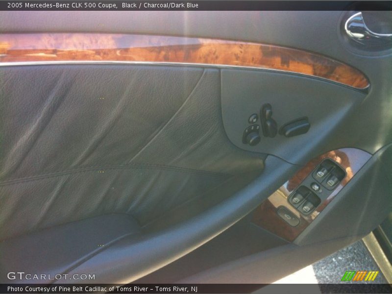 Black / Charcoal/Dark Blue 2005 Mercedes-Benz CLK 500 Coupe