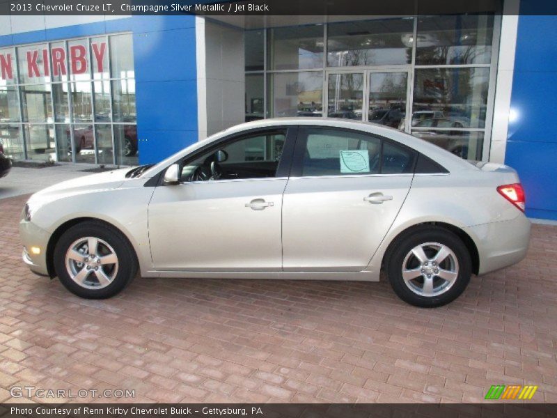 Champagne Silver Metallic / Jet Black 2013 Chevrolet Cruze LT