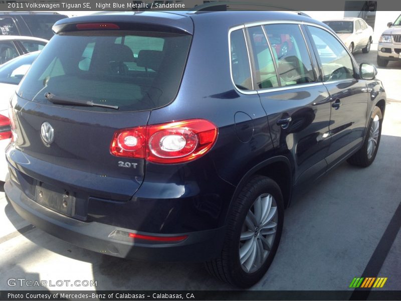 Night Blue Metallic / Sandstone 2011 Volkswagen Tiguan SE