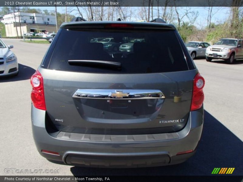 Steel Green Metallic / Jet Black 2013 Chevrolet Equinox LT AWD