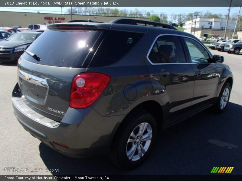 Steel Green Metallic / Jet Black 2013 Chevrolet Equinox LT AWD