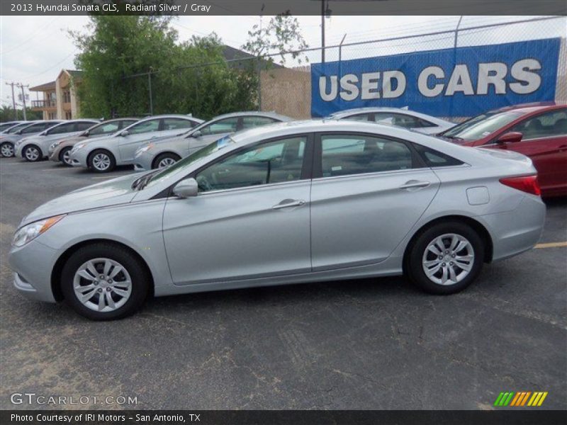 Radiant Silver / Gray 2013 Hyundai Sonata GLS