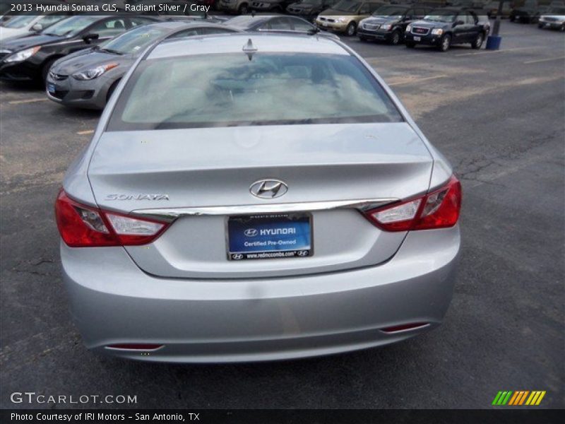 Radiant Silver / Gray 2013 Hyundai Sonata GLS