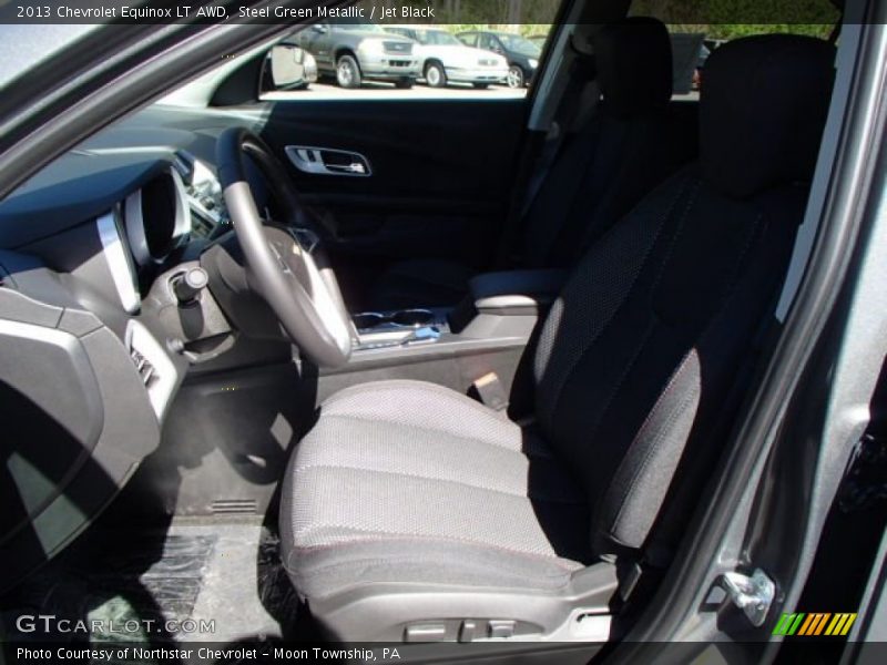 Steel Green Metallic / Jet Black 2013 Chevrolet Equinox LT AWD