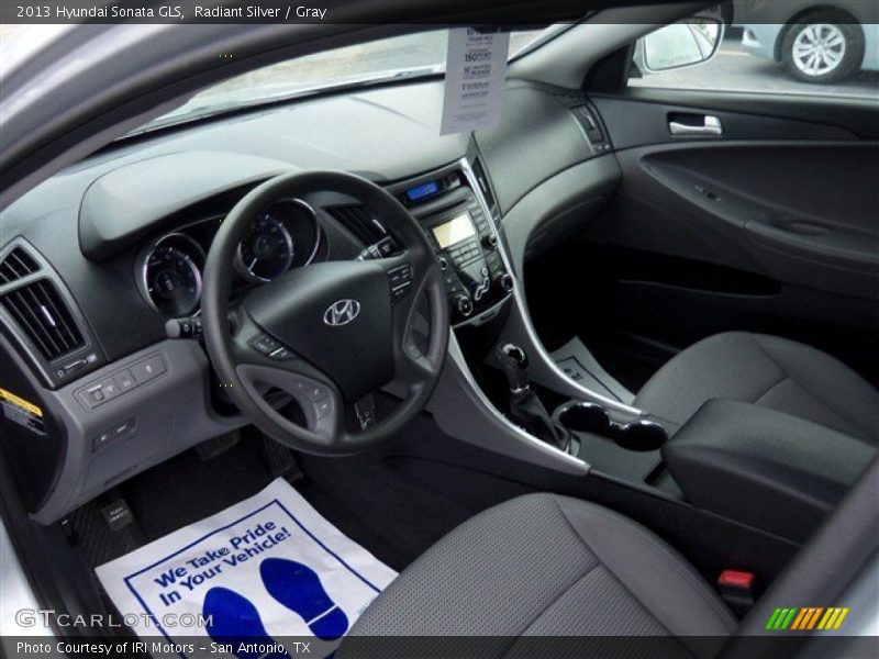Radiant Silver / Gray 2013 Hyundai Sonata GLS